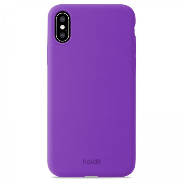 iPhone X/iPhone Xs Kuori Silikoni Bright Purple