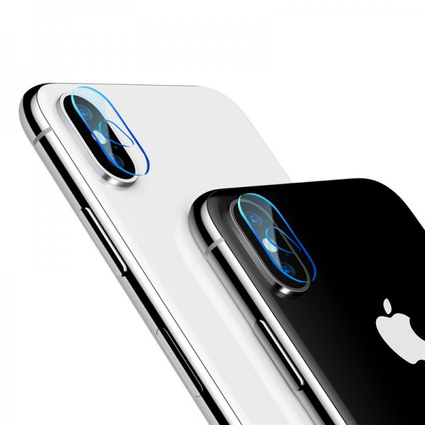 iPhone X Kameran linssinsuojus i Härdat Lasi 0.15mm 2-pack