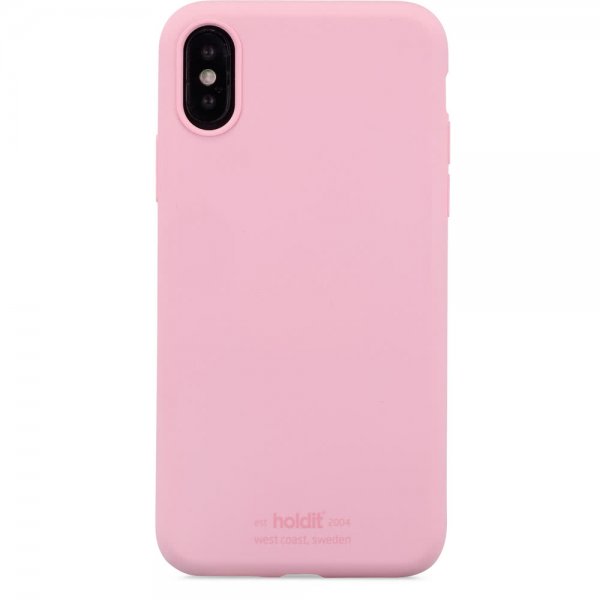 iPhone X/Xs Kuori Silikonii Vaaleanpunainen