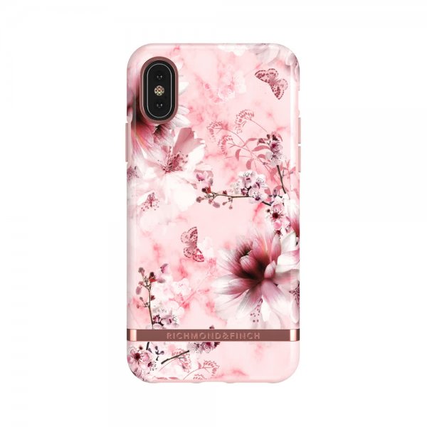 iPhone X/Xs Kuori Pink Marble Floral