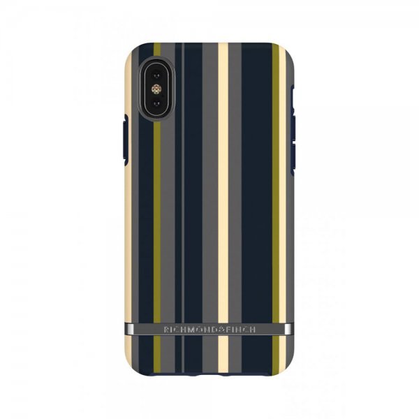 iPhone X/Xs Kuori Navy Stripes
