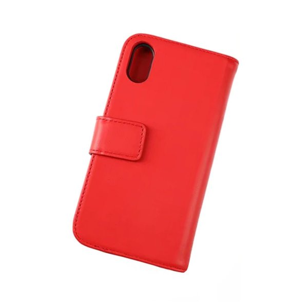iPhone X/iPhone Xs Kotelo Aito Nahka Punainen