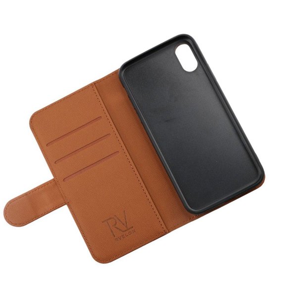 iPhone X/iPhone Xs Kotelo Detachable Wallet Case Ruskea