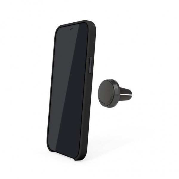 iPhone 12 Pro Max Magnetic Leather Case kanssa Magneettinen Pidike Ruskea