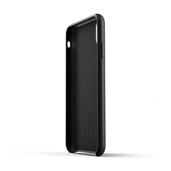 iPhone Xs Max Kuori Full Leather Case Musta