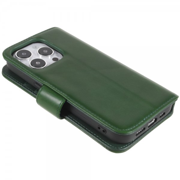 iPhone 14 Pro Kotelo Essential Leather Juniper Green
