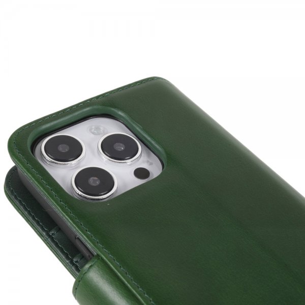 iPhone 14 Pro Kotelo Essential Leather Juniper Green