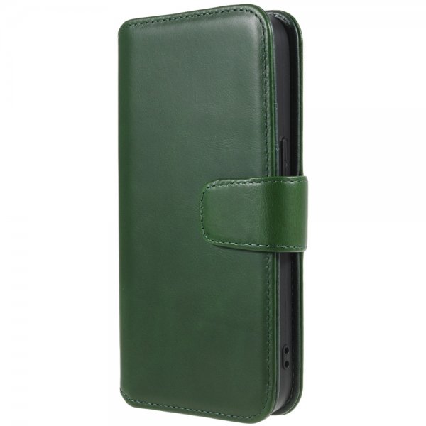 iPhone 14 Pro Kotelo Essential Leather Juniper Green