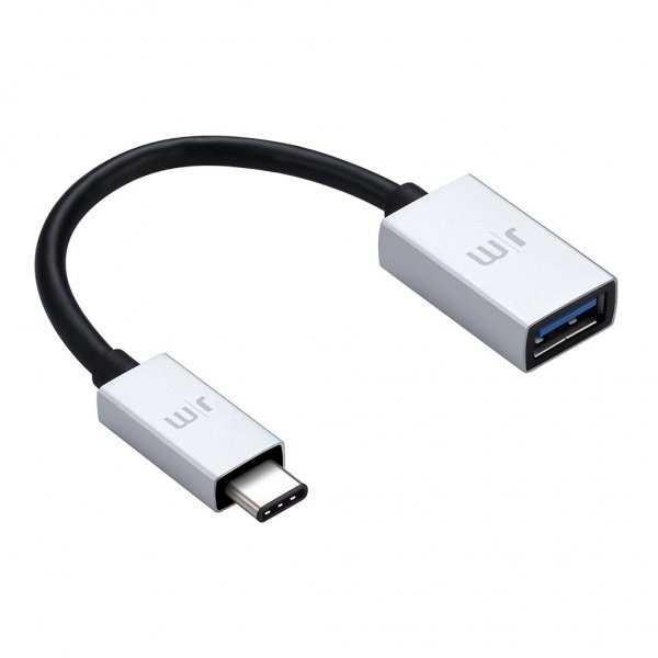 adapteri USB-C Vastaanottaja USB Alukaapeli Musta Hopea