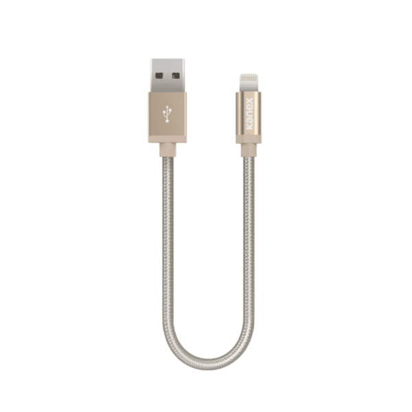 Durabraid USB-A to Lightning kaapeli 15cm Gold