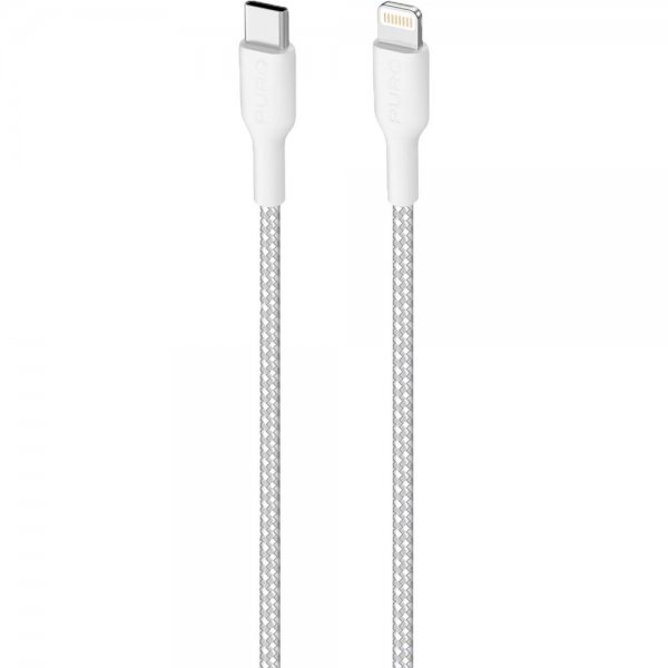 Kaapeli Ultra Strong Fabric Cable USB-C/Lightning 1.2 Valkoinen