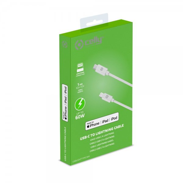 Kaapeli USB-C/Lightning 1M Valkoinen