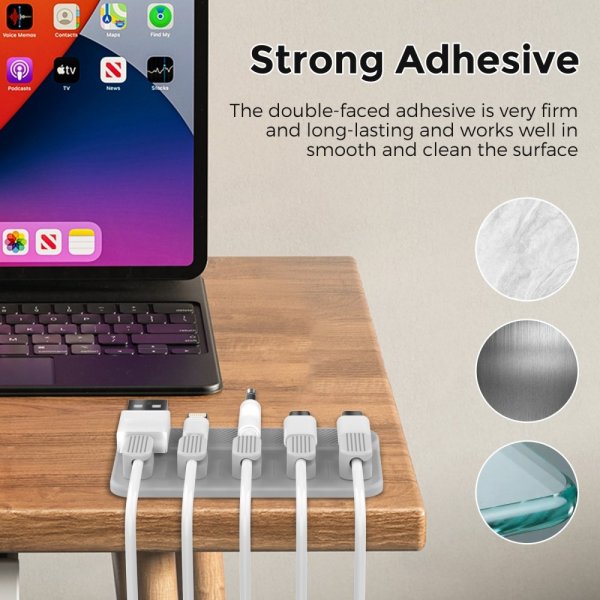 Kaapelipidike WG104 Magnetisk Harmaa