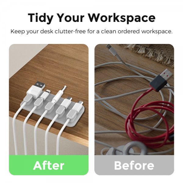 Kaapelipidike WG104 Magnetisk Harmaa