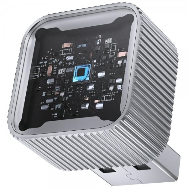 Mini Cube langaton CarPlay/Android Auto -sovitin, musta