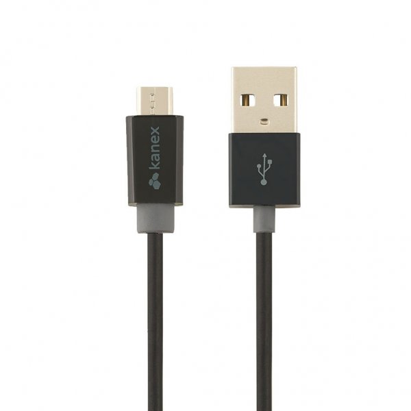 Micro-USB/USB latauskaapeli ja synkronointikaapeli 1.2m. musta