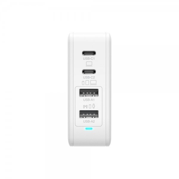 Laturi 100W GaN 2xUSB-C + 2xUSB-A