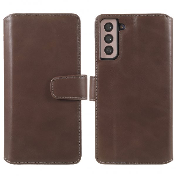 Samsung Galaxy S21 Plus Kotelo Essential Leather Moose Brown