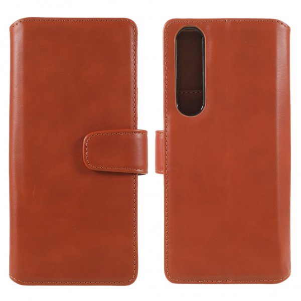 Sony Xperia 1 III Kotelo Essential Leather Maple Brown