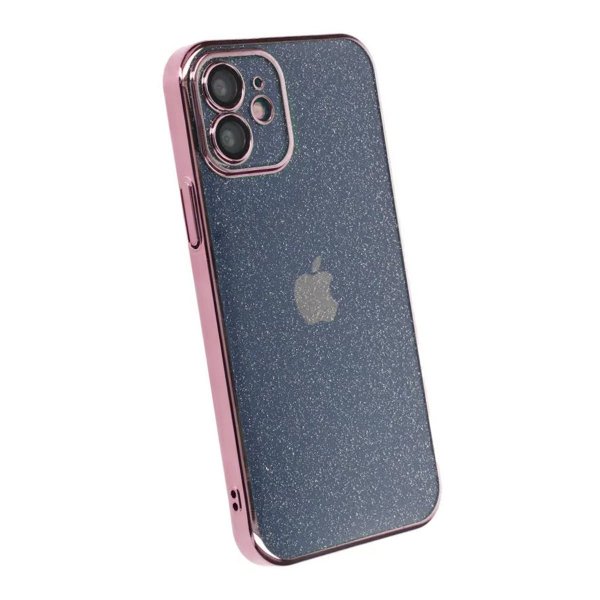 iPhone 11 Kuori Kimalle Läpinäkyvä Iskunkestävä Vaaleanpunainen