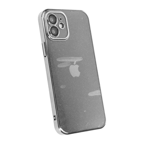 iPhone 11 Kuori Kimalle Läpinäkyvä Iskunkestävä Hopea