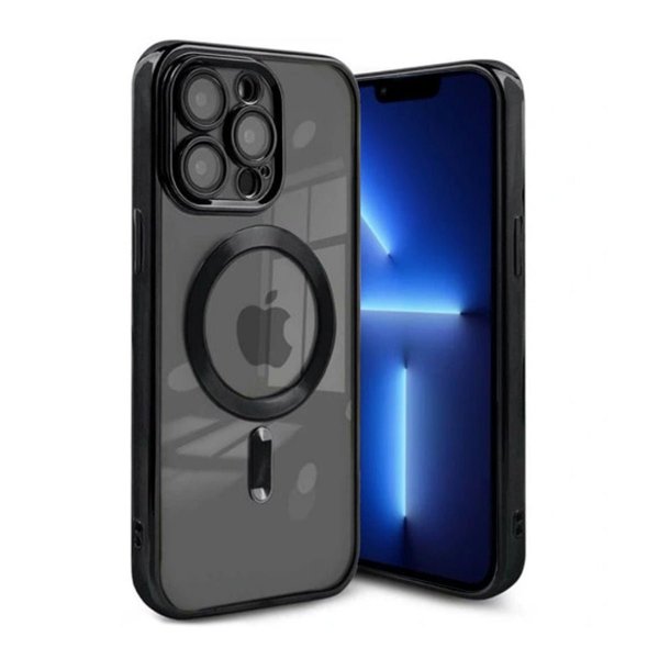 iPhone 13 Pro Kuori Kimalle Läpinäkyvä MagSafe Musta