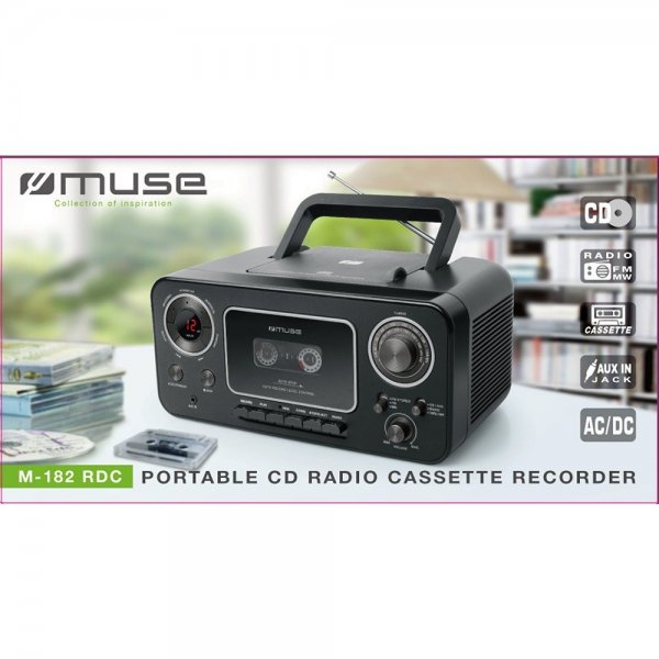 M-182 RDC Stereo Radio CD Cassette Recorder