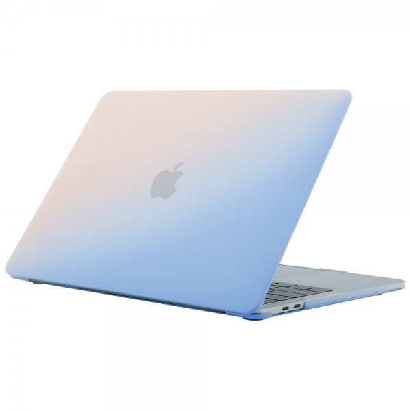 MacBook Air 13 M2 (A2681) Kuori Slim Sininen Vaaleanpunainen
