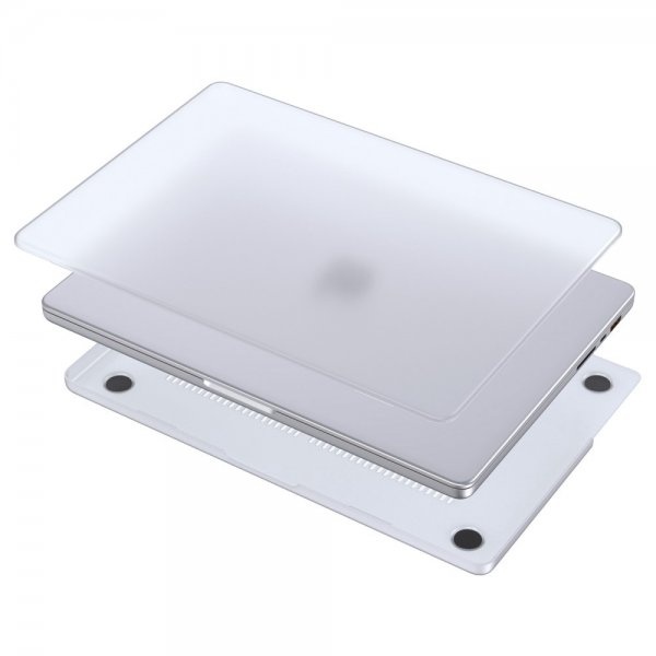 MacBook Air 13 M2 (A2681) Kuori Läpinäkyvä Valkoinen