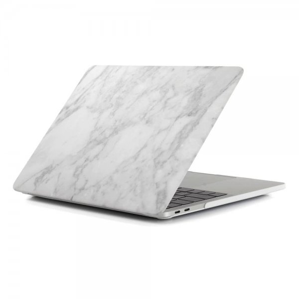 MacBook Air 13 (A1932) Skal Hårdplast Marmor Ljusgrå