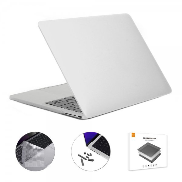 MacBook Pro 16 (A2485) Kuori Näppäimistösuoja Matt Valkoinen