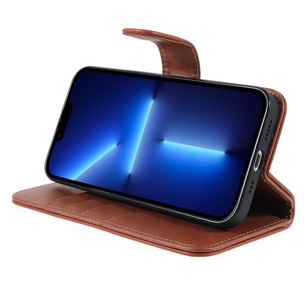 iPhone 14 Pro Kotelo Essential Leather Maple Brown