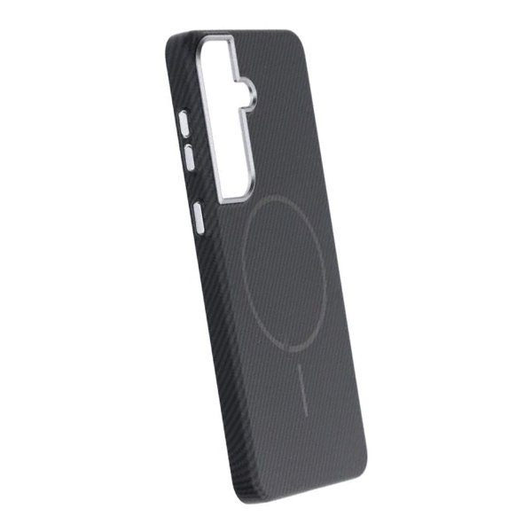 Samsung Galaxy S26 Plus Kuori Hiilikuitukuvio MagSafe Musta