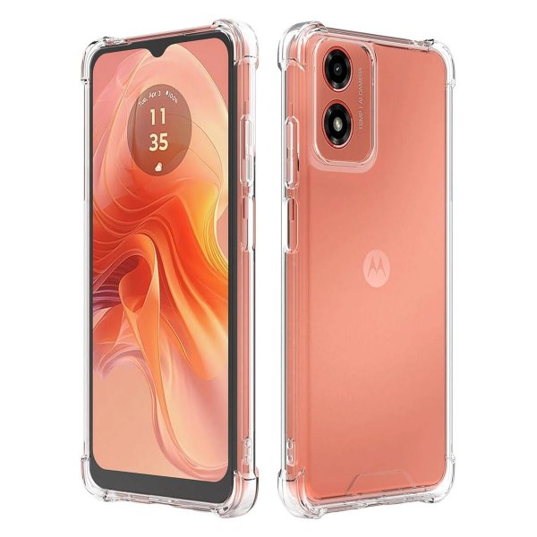 Motorola Moto G04/Moto E14 Kuori Iskunkestävä Läpinäkyvä