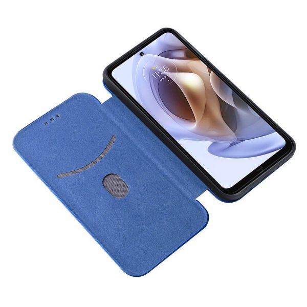 Motorola moto g200 5G Kotelo Hiilikuiturakenne Sininen