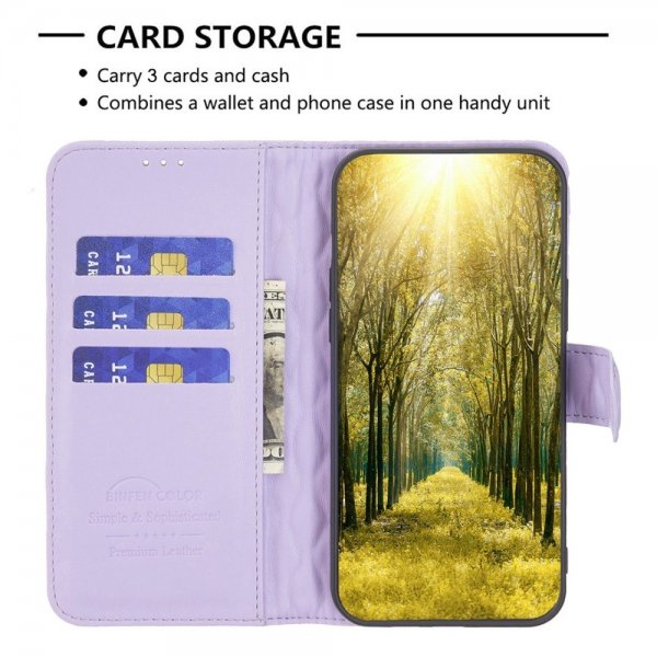 Motorola Moto G62 5G Kotelo Neljäkäskuvio Violetti