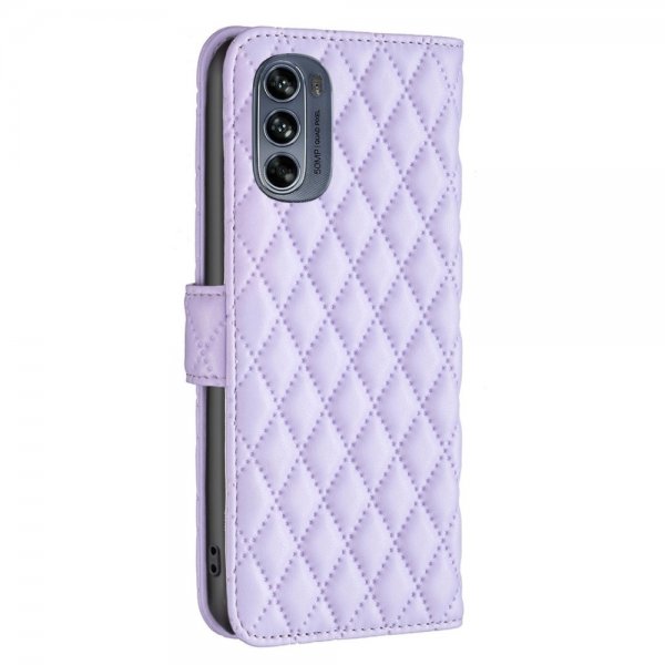 Motorola Moto G62 5G Kotelo Neljäkäskuvio Violetti