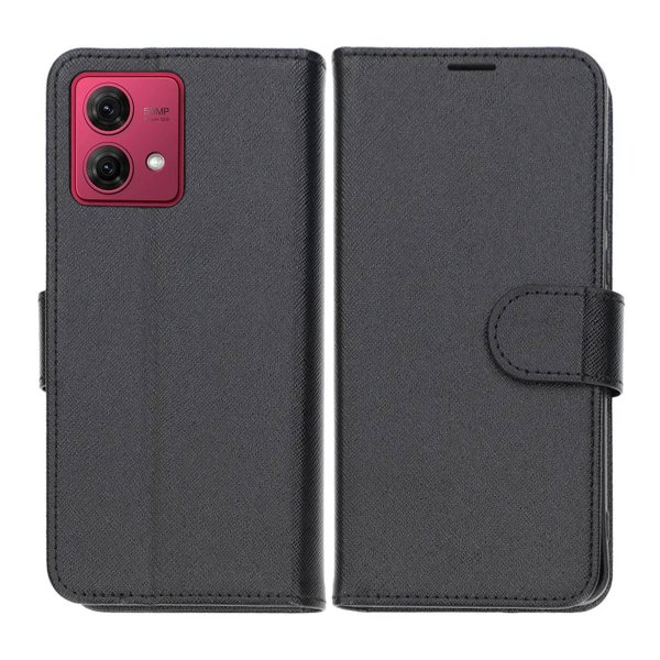 Motorola Moto G84 Kotelo Telinetoiminto Musta