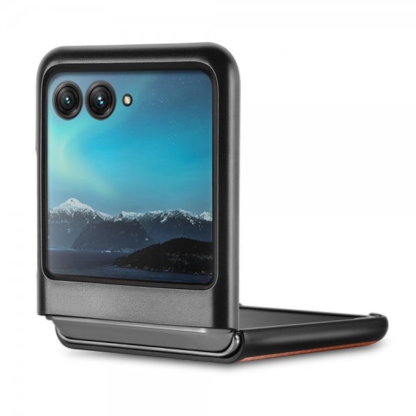 Motorola Razr 40 Ultra Kuori Hiilikuiturakenne Ruskea