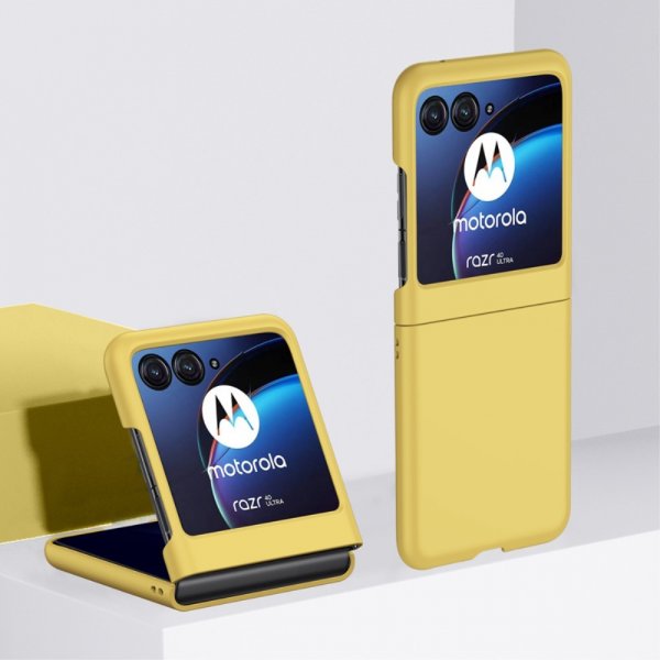 Motorola Razr 40 Ultra Kuori Ultra Thin Keltainen
