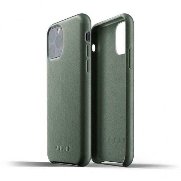 iPhone 11 Pro Kuori Full Leather Case Slate Green
