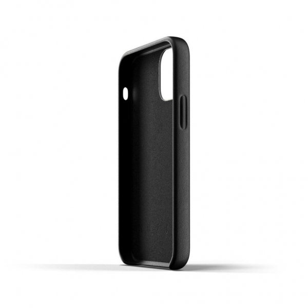 iPhone 12 Mini Kuori Full Leather Case Musta