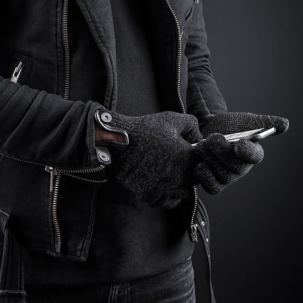 Double-Layered Touchscreen Gloves Small