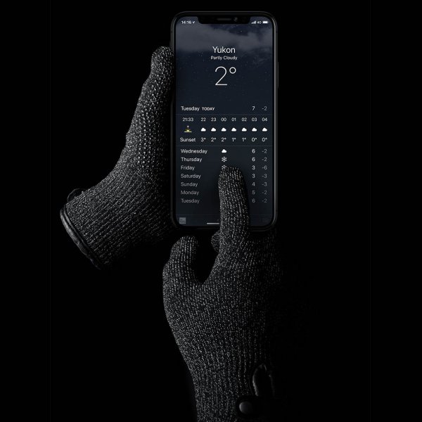 Double-Layered Touchscreen Gloves Small