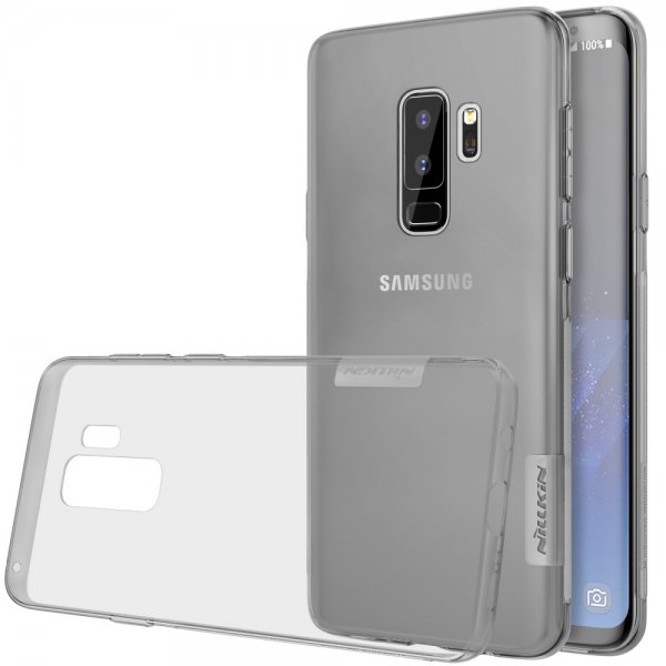 Nature Series 0.6mm Suojakuori till Samsung Galaxy S9 Plus Läpinäkyvä Harmaa