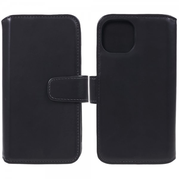 iPhone 12 Mini Suojakotelo Essential Leather Korttitasku Raven Black