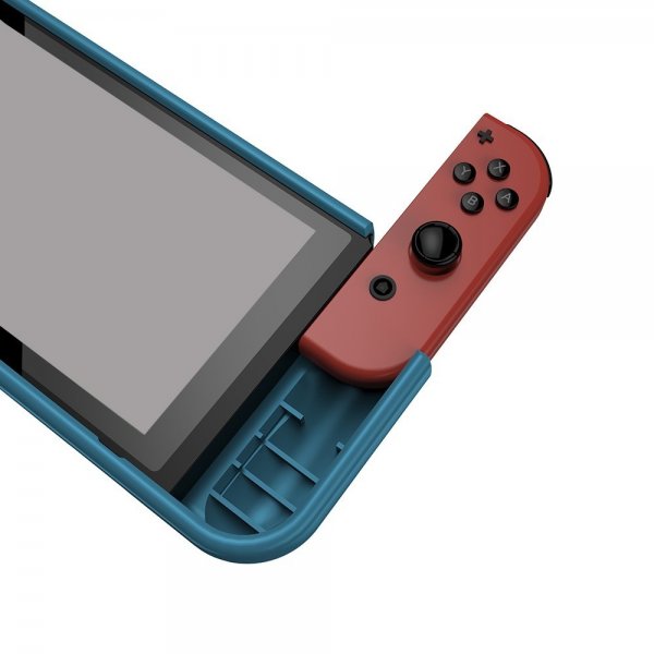 Nintendo Switch kotelo hiilikuitukuviolla sininen