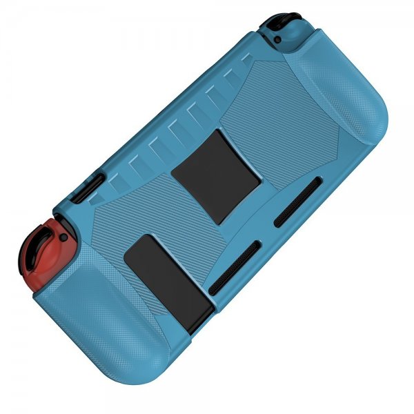 Nintendo Switch kotelo hiilikuitukuviolla sininen