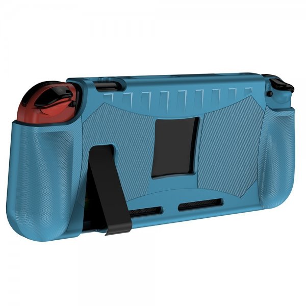 Nintendo Switch kotelo hiilikuitukuviolla sininen