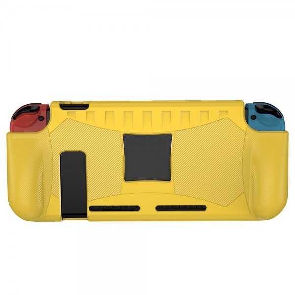Nintendo Switch kotelo hiilikuitukuosisella keltainen